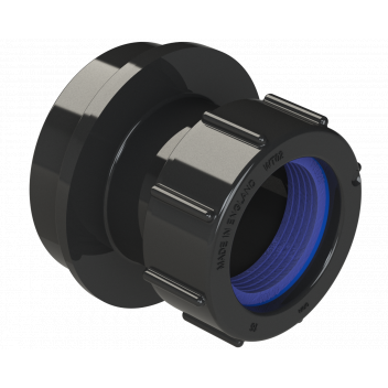 POLYPIPE RING-SEAL ANGLED ADAPTOR; 32MM 92.5 DEG BLK