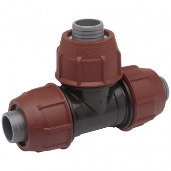 PLASSON 90° TEE 32MM X 32MM X 32MM BARRIER