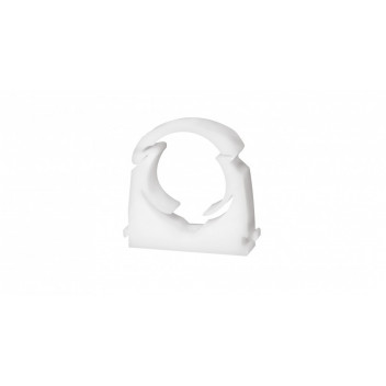 FRANKISCHE 16MM WHITE HINGED PIPE CLIP - BAG OF 100