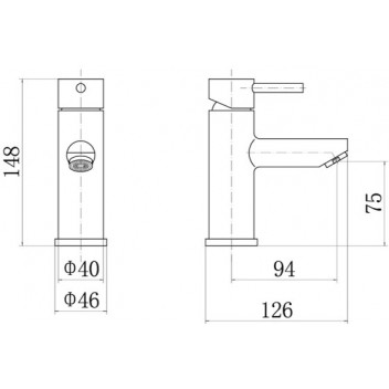 KATRINE BASIN MIXER - WASTE NOT INCLUDED