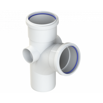 POLYPIPE RING-SEAL SINGLE BRANCH;4\"/110MM 104D EQ WT