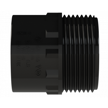 S/WELD ADAPTOR; 32MM BLACK