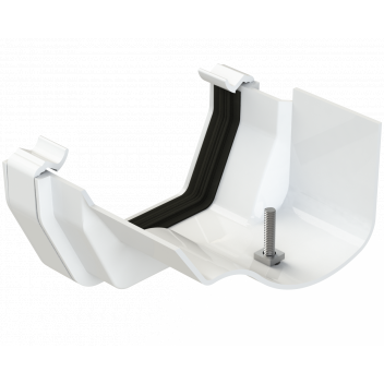 RW FITTS PLASTIC-METAL GUTT ADAPTOR;WHIT