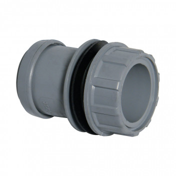 FLO PUSHFIT TANK CONNECTOR; 32MM GREY