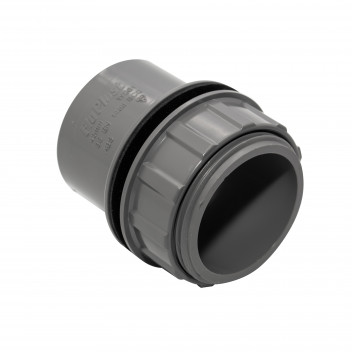FLOPLAST S/WELD TANK CONNECTOR; 40MM GREY