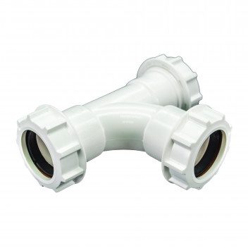 FLO UNI EQUAL TEE 91.25 DEG; 32MM WHT