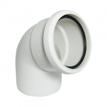 FLOPLAST RING-SEAL S/S BEND 112.5;4\"/110MM SOIL WHITE