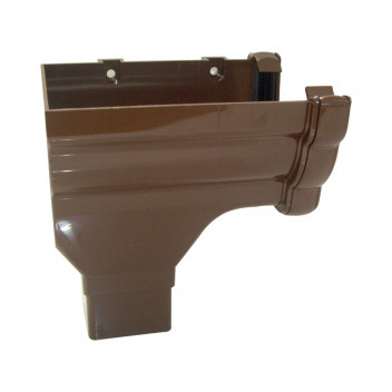 FLO NIAGARA STOPEND O/LET;LH 65MM SQ BRN