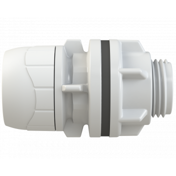 POLYPLUMB ENHANCED - 15X1/2\" TANK CONNECTOR - WHITE