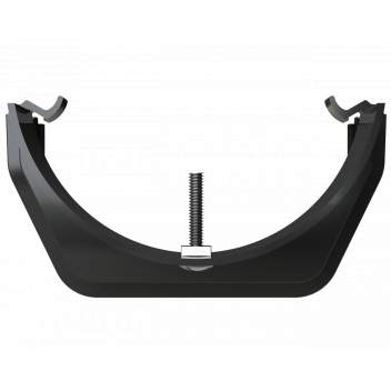 RW FITTS PLASTIC-METAL GUTT ADAPTOR;BLCK