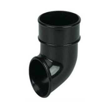 E.TUPLING 68MM ROUND DOWNPIPE SHOE - BLACK