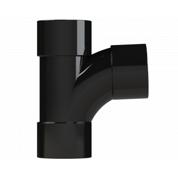 S/WELD SWEPT TEE 92.5DEG; 32MM BLACK