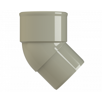 POLYPIPE S2000 32MM MUPVC 45DEG SPIGOT BEND - SOLV GREY