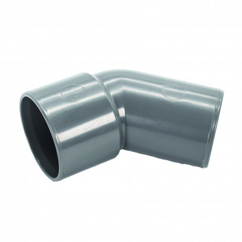FLOPLAST S/WELD SPIGOT BEND 45 DEG OBTUSE OFFSET; 32MM GREY