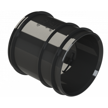 S2000 PIPE COUPLER; 3\"/82MM BLACK