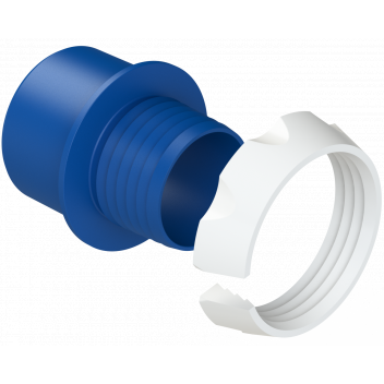 POLYFAST 63MMX2\" DARK BLUE ADAPTER SET