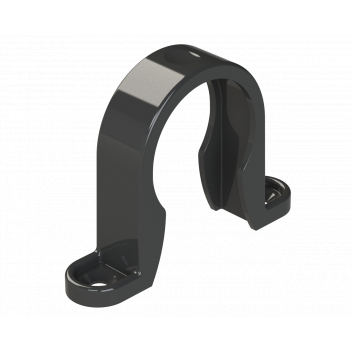 S/WELD PIPE CLIP; 32MM BLACK