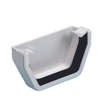 E.TUPLING 114MM SQUARE EXTERNAL STOPEND - WHITE