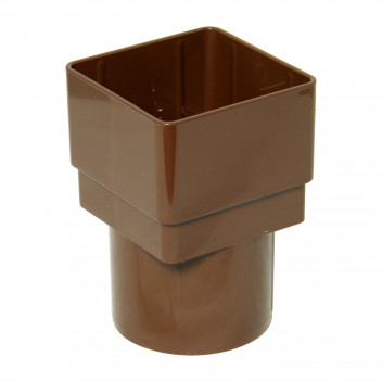 FLO DPSQ/RD DOWNPIPE ADAPTOR; BROWN