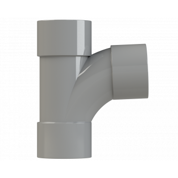 S/WELD SWEPT TEE 92.5DEG; 32MM GREY