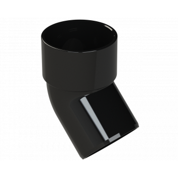 S/WELD SPIGOT BEND 45DEG; 32MM BLACK