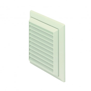 DOMUS 100MM RIGID DUCT OUTLET LOUVERED GRIILE - WHITE