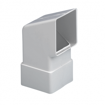 E.TUPLING 65MM SQUARE DOWNPIPE SHOE - WHITE