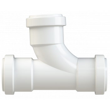 PUSHFIT SWEPT TEE 91.25DEG; 40MM WHITE