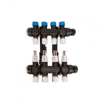 *UFH PLASTIC 15MM MANIFOLD PFIT; 4 PORT