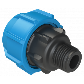 POLYFAST MALE ADAPTOR; 25MM X 1/2\" BSP