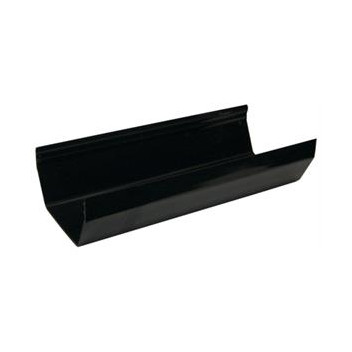 E.TUPLING 114MM SQUARE GUTTER - 4M - BLACK