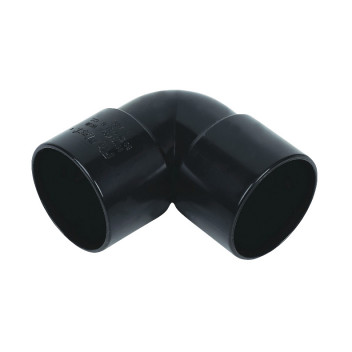E.TUPLING SOLVENT WASTE 90DEG BEND - 32MM - BLACK