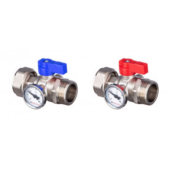 3/4\" M X 1\" SWIV BALL VALVE BLK HANDLE