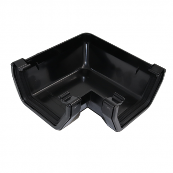 E.TUPLING 114MM SQUARE 90DEG ANGLE - BLACK