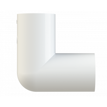 S/WELD KNUCKLE BEND 90 DEG; WHITE