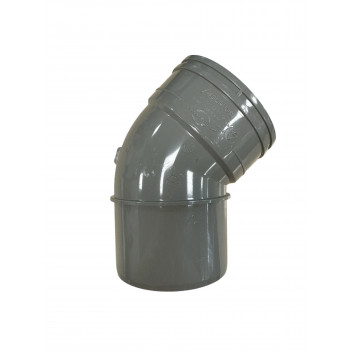 E.TUPLING SOLVENT SOIL 135DEG SINGLE-SOCKET BEND - SOLVENT GREY
