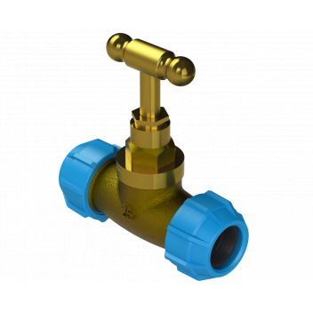 POLYFAST 25MM GUNMETAL STOP COCK