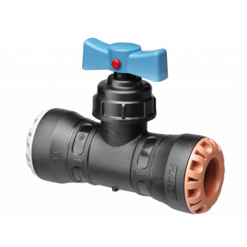 PLASSON PUSHFIT STOP TAP 25MM X 15MM (PE X CU/PB/PEX)