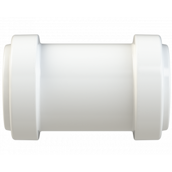 PUSHFIT STRAIGHT COUPLING; 32MM WHITE