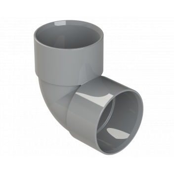 S/WELD KNUCKLE BEND 90DEG; 40MM GREY