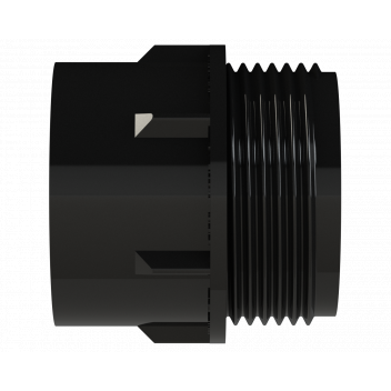 POLYPIPE S2000 MUPVC 32MM SCKT X MI CONNECTOR - BLACK
