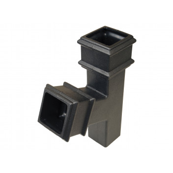 65MM SQUARE CAST IRON EFFECT 112.5° BRANCH