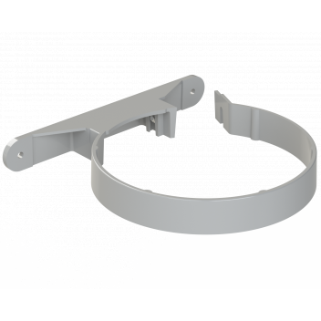 POLYPIPE RING-SEAL PIPE CLIPS (PLASTIC);6\"/160MM GRY