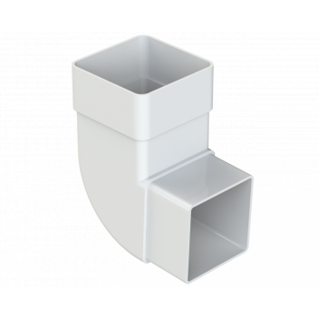 DPSQ65 92.5 DEGREE OFFSET BEND; WHITE