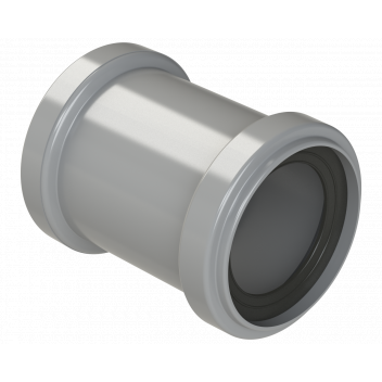 PUSHFIT UNIVERSAL WASTE COUPLER;50MM GRY