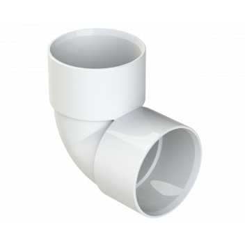 S/WELD KNUCKLE BEND 90DEG; 40MM WHITE