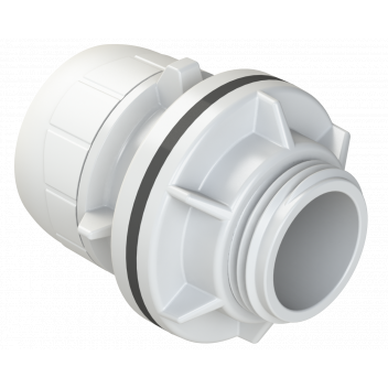 POLYPLUMB ENHANCED - 28X1\" TANK CONNECTOR - WHITE