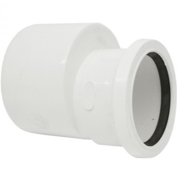 POLYPIPE RING-SEAL REDUCER;4\"/110MM TO 82MM SOIL WHITE