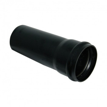 E.TUPLING 6\" PUSH-FIT SOIL PIPE BLACK - 4M