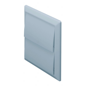 DOMUS 100MM RIGID DUCT OUTLET WITH GRAVITY FLAPS - GREY